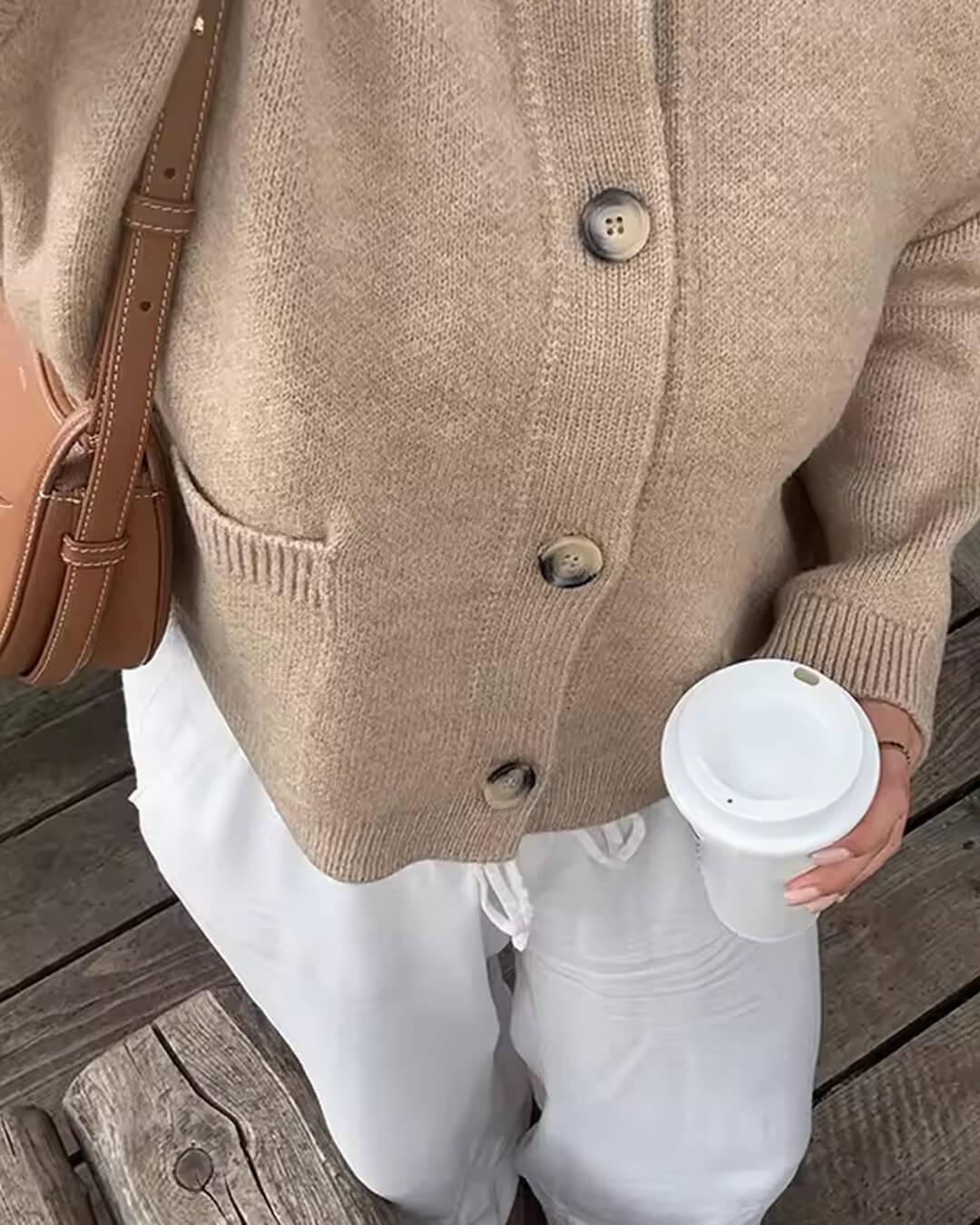 Cardigan lavorato a maglia Thea