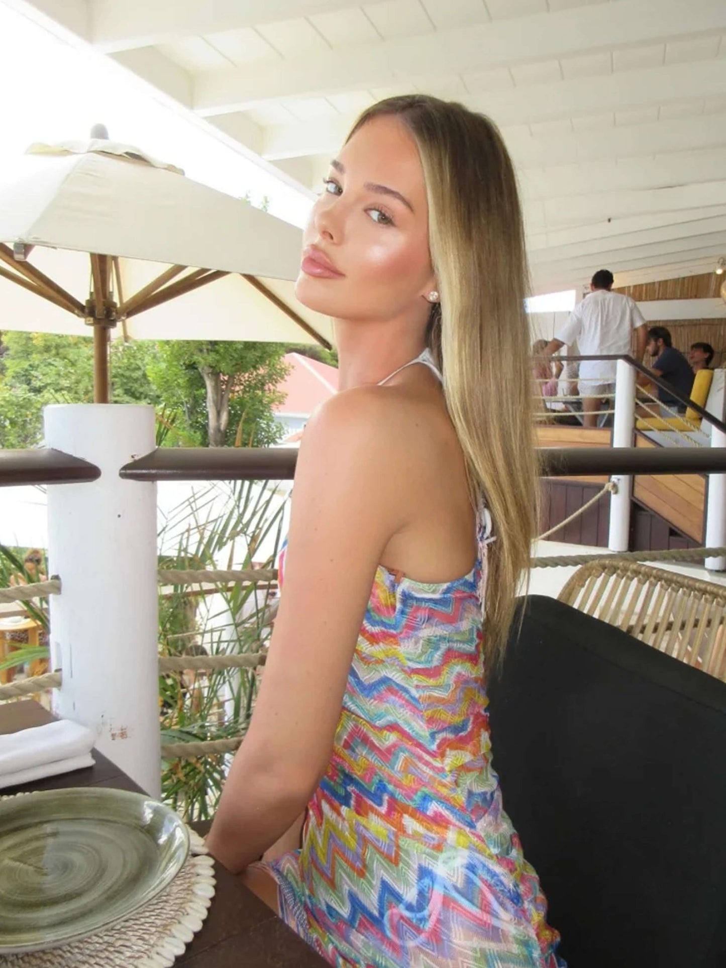 SEAME - Alessia Mini Dress Colorful S