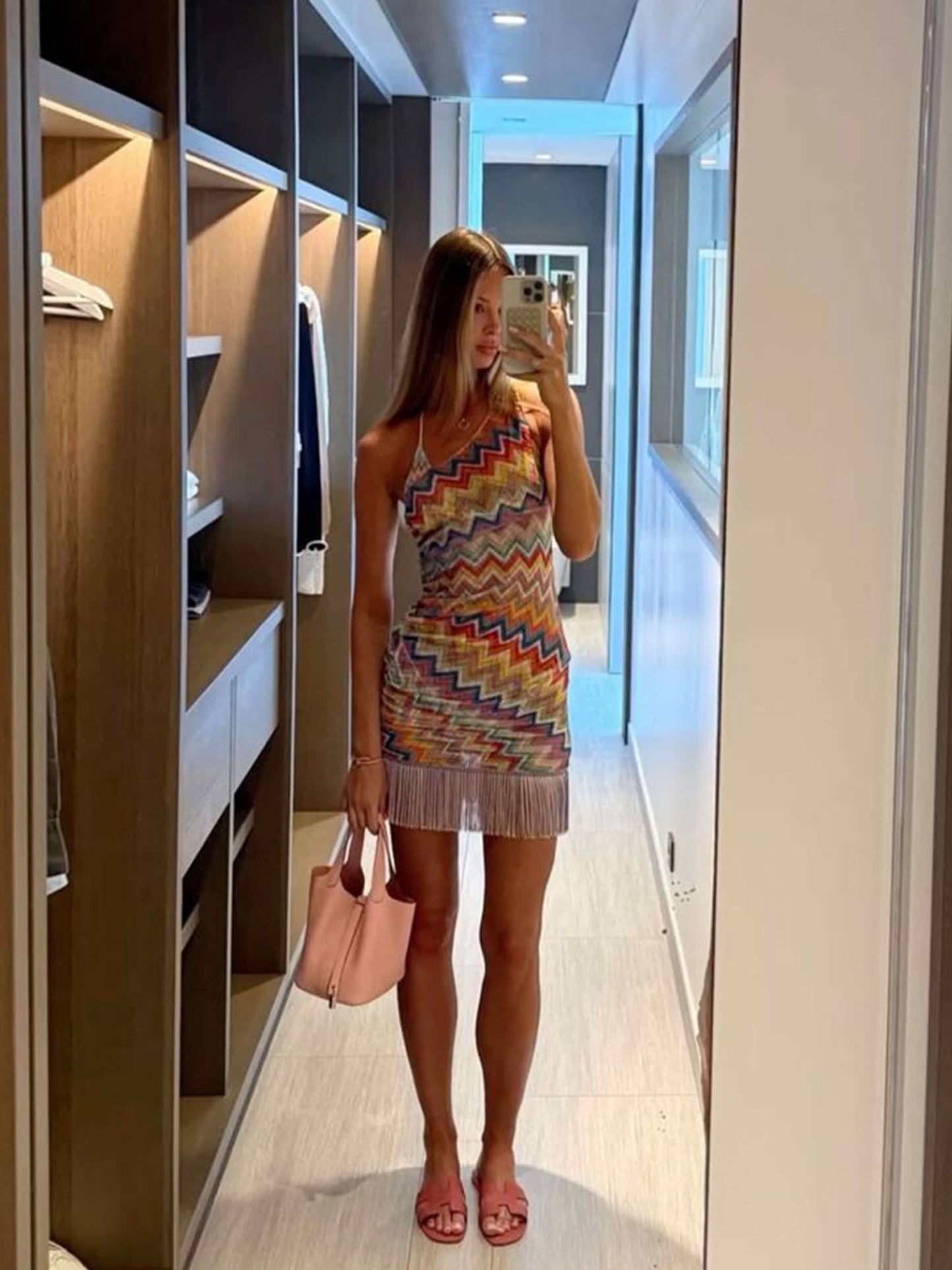 SEAME - Alessia Mini Dress Colorful S