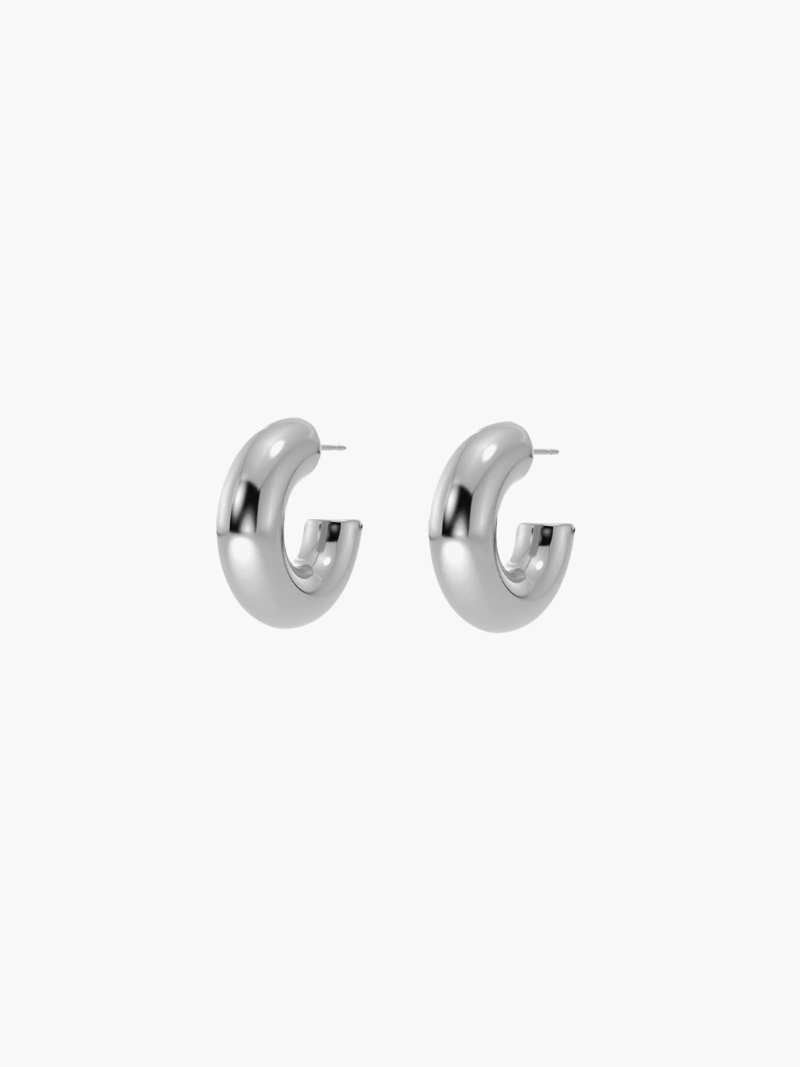 Seame - Chunky Hoops silver