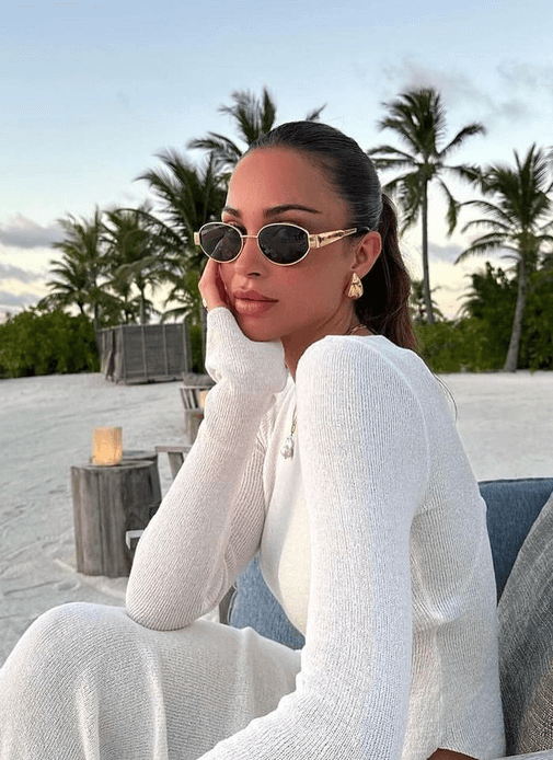 Seame - Cilia Sunglasses Black frame dark lenses