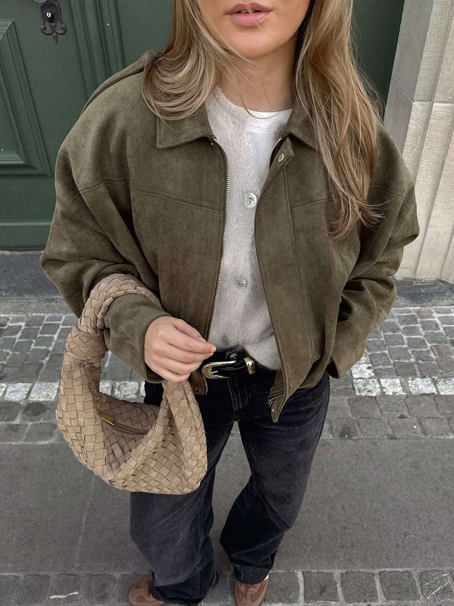 Seame - Lara Bomber Jacket Brown S