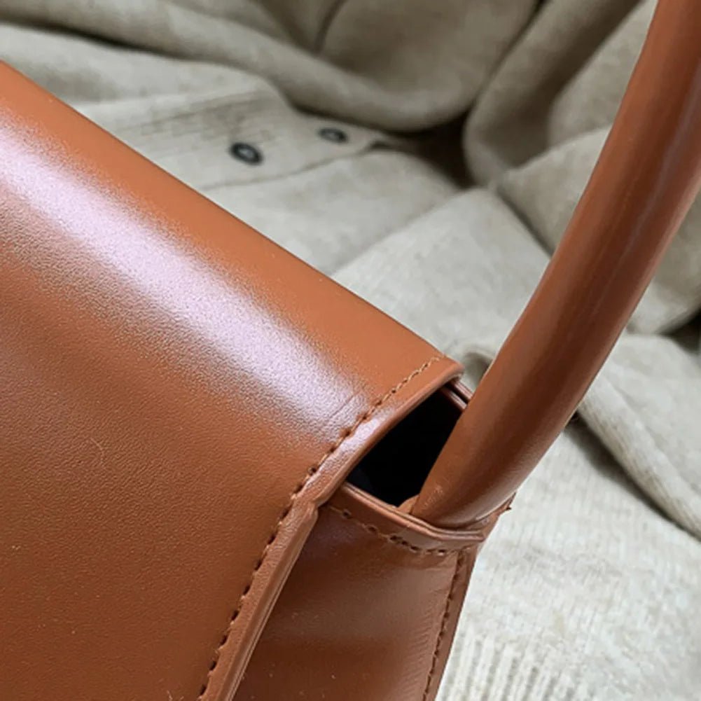 SEAME - SEAME Women's Handbag - Vintage Vegan Leather Shoulder Bag for Casual Use Black