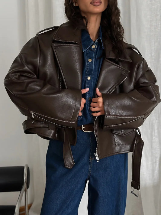 Veste en cuir vegan Kyla