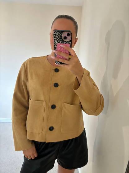 Veste Ruffa en daim doux