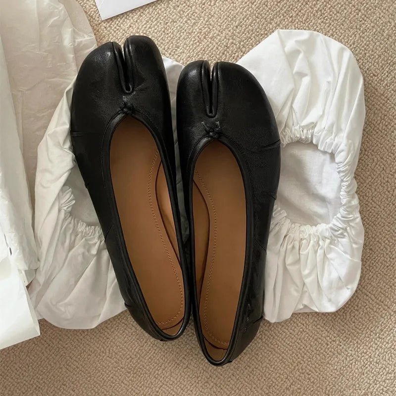 SEAME - Abigail Vegan Leather Flats Black 39