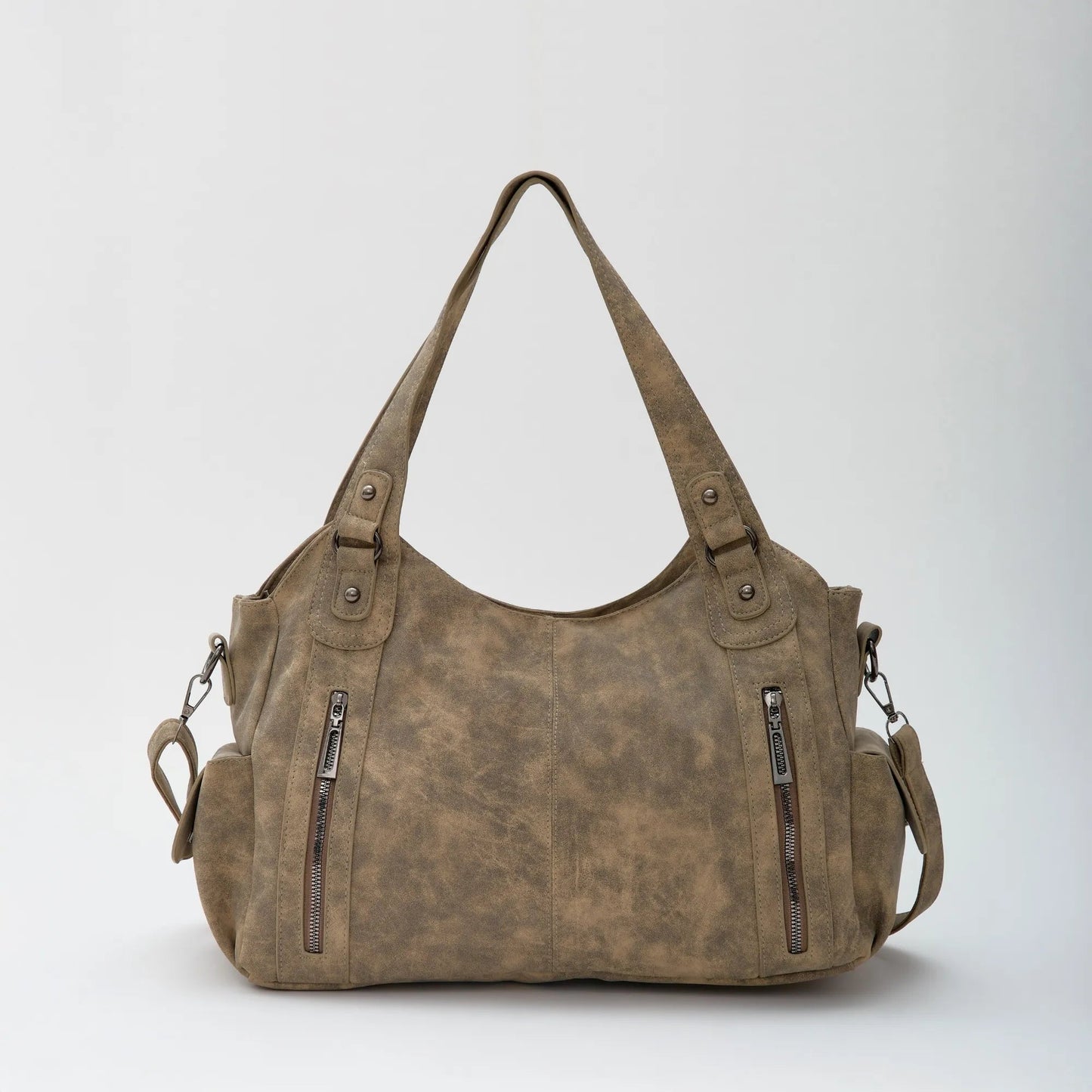 SEAME - Anna Crossbody Bag Beige Suede