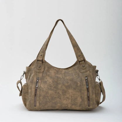 SEAME - Anna Crossbody Bag Beige Suede