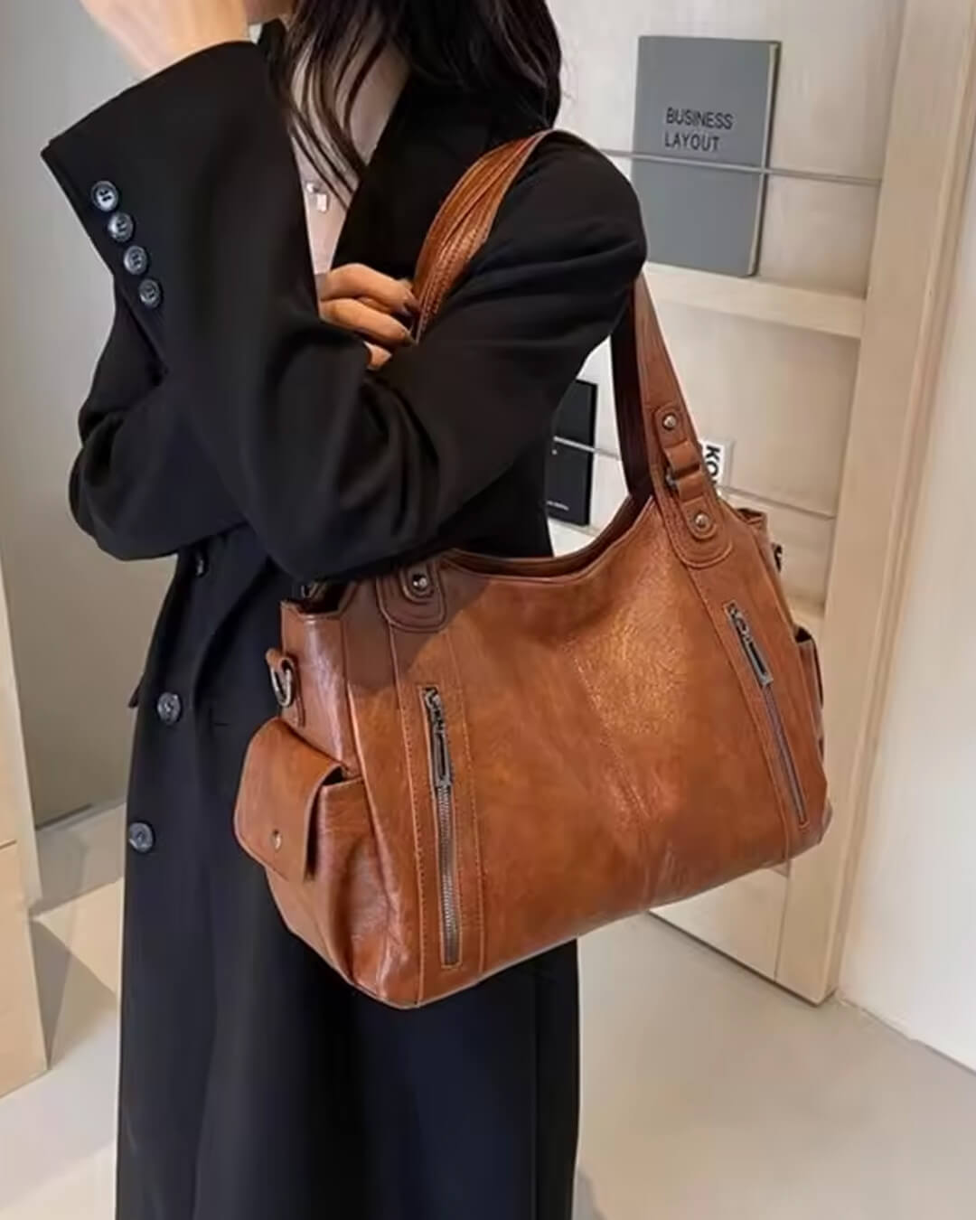 SEAME - Anna Crossbody Bag Brown