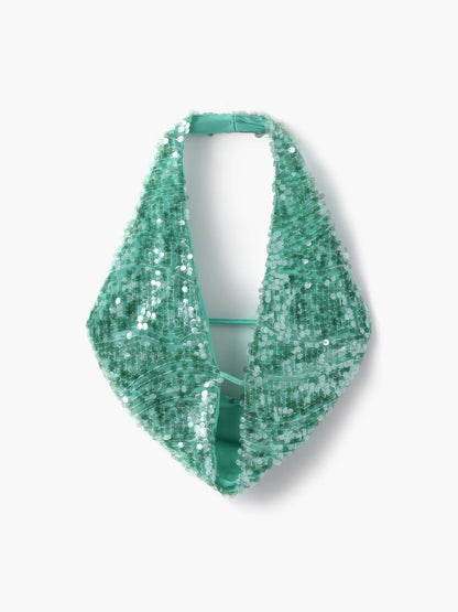 Seame - Chloe sequin Top Green S