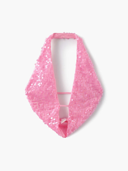 Seame - Chloe sequin Top Pink S