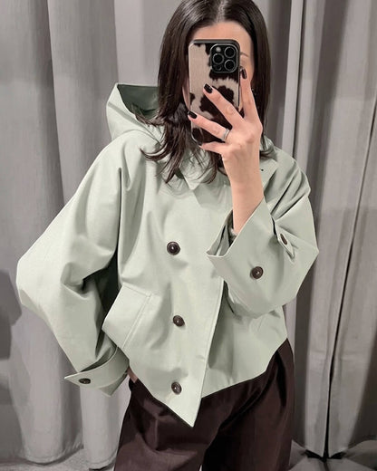 Trench coat con cappuccio Eleanor