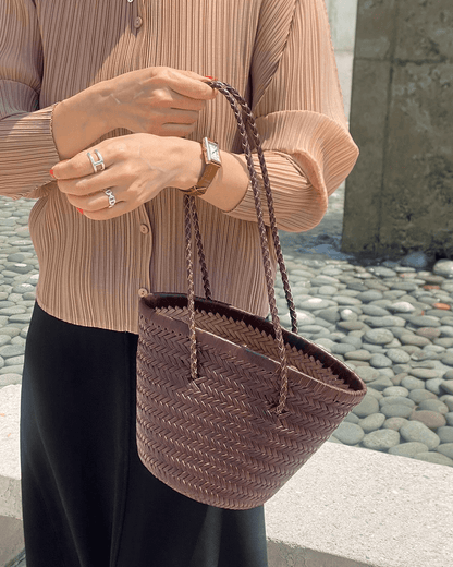 SEAME - Estelle Woven Bag White Regular
