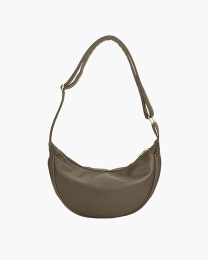 SEAME - Gabriela Vegan Leather Hobo Bag Taupe Regular