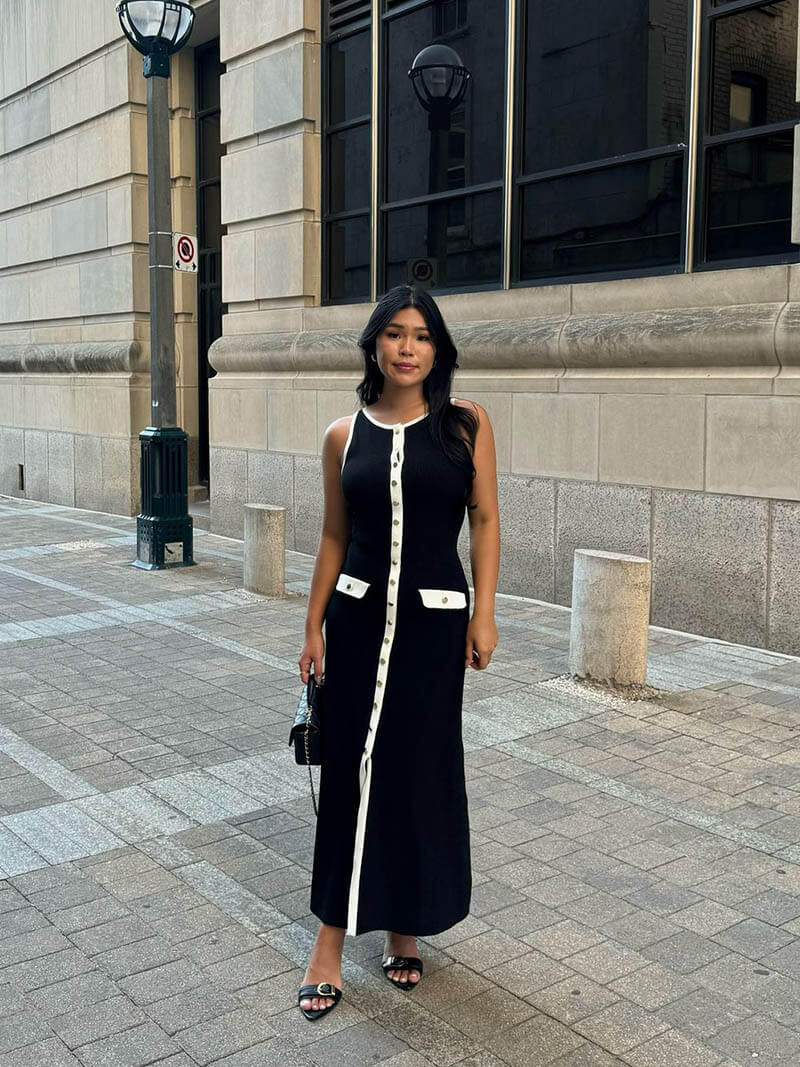 Seame - Georgia Maxi Dress Black S
