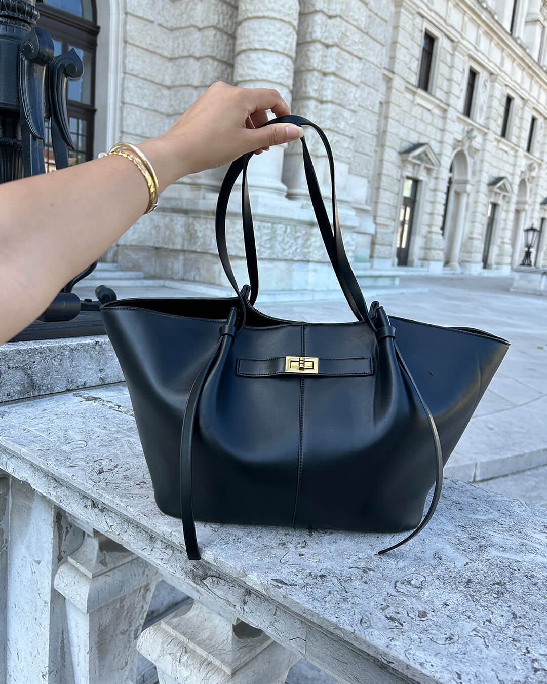 SEAME - Gerda Shopper Bag Black Regular