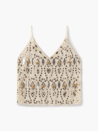 Seame - Jane embellished Top Gold S