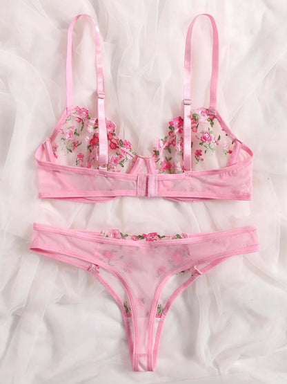 Seame - Kyla Lingerie Set Pink S