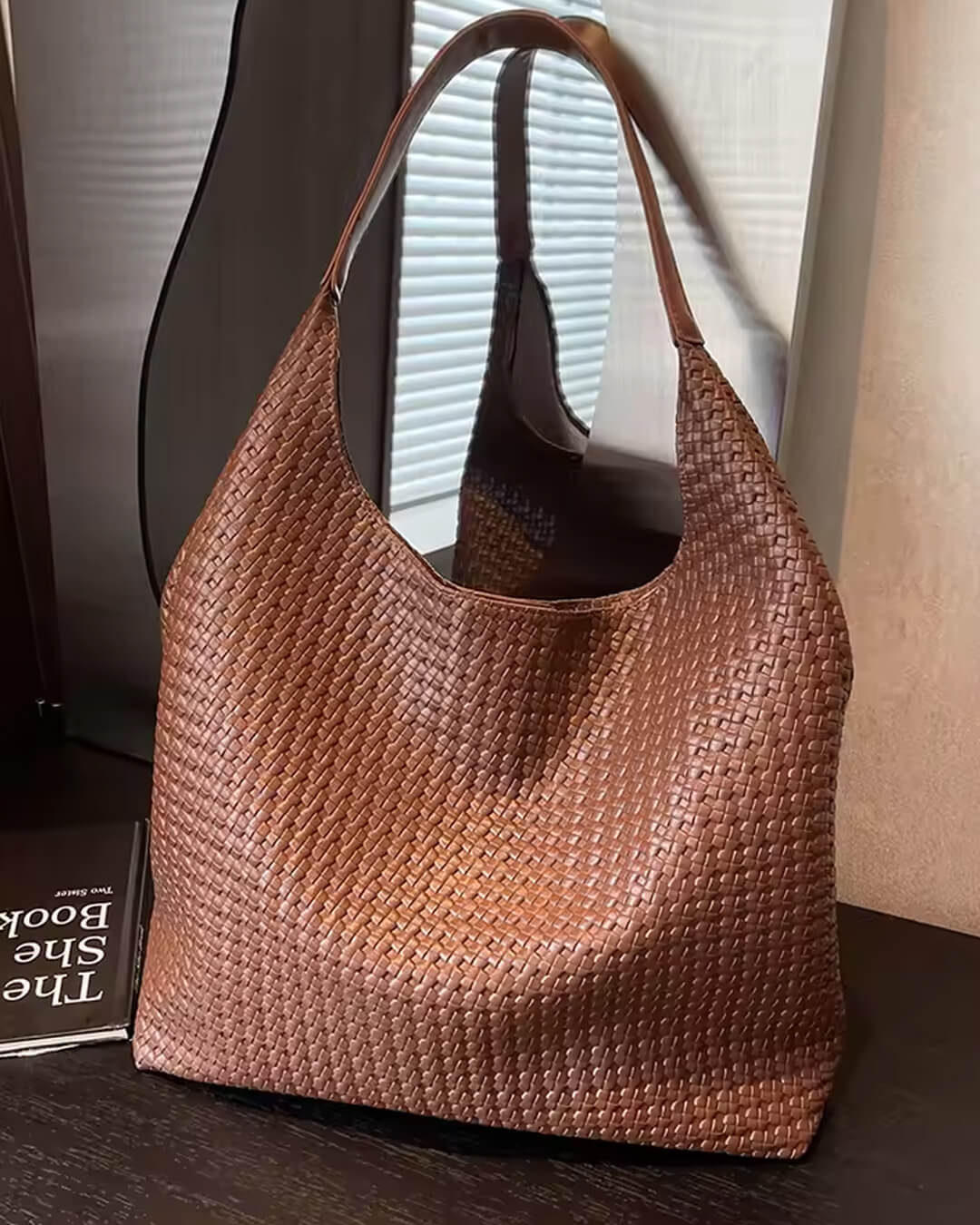 SEAME - Lena Vegan Leather Tote Bag Black Regular