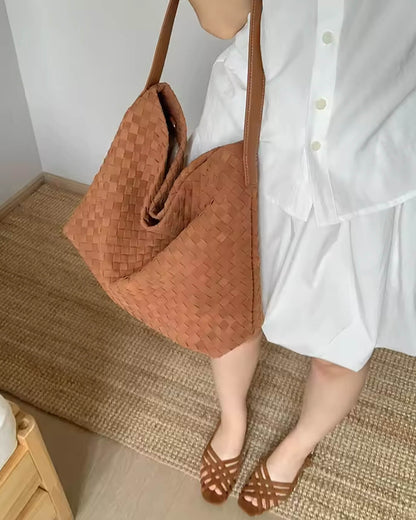 SEAME - Marceline Suede Tote Bag Brown Regular