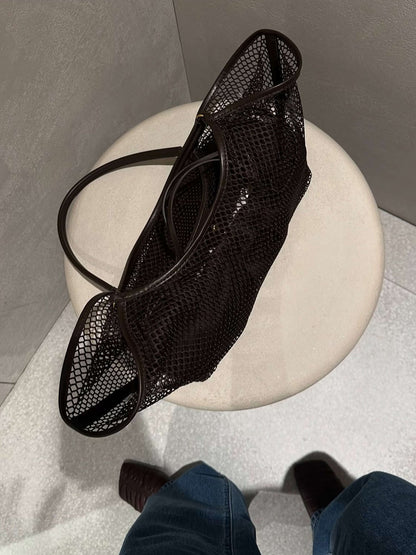 Seame - Maya Mesh Shopper Bag Brown Regular