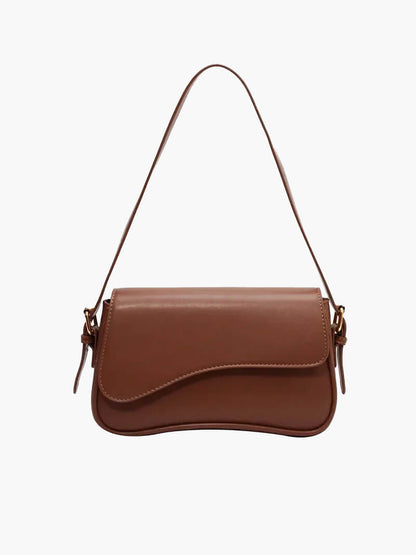 Seame - Mila Shoulder Saddle Bag Brown Regular