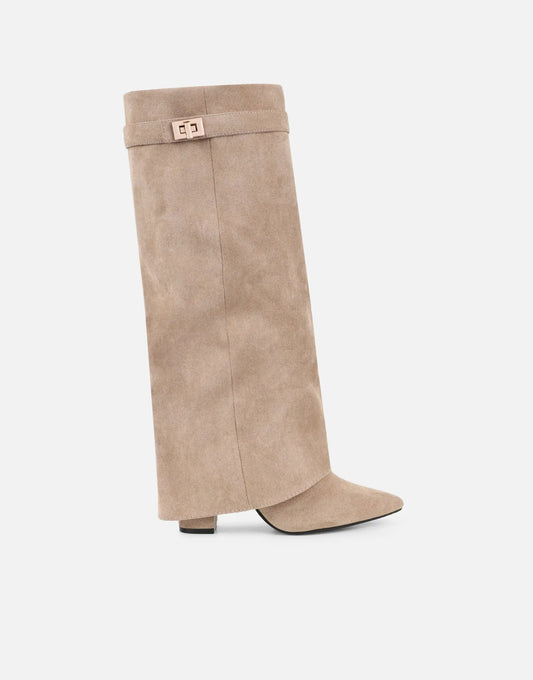 SEAME - Rachelle Suede Boots Beige 35