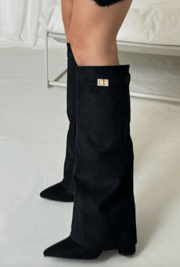 SEAME - Rachelle Suede Boots Black 40