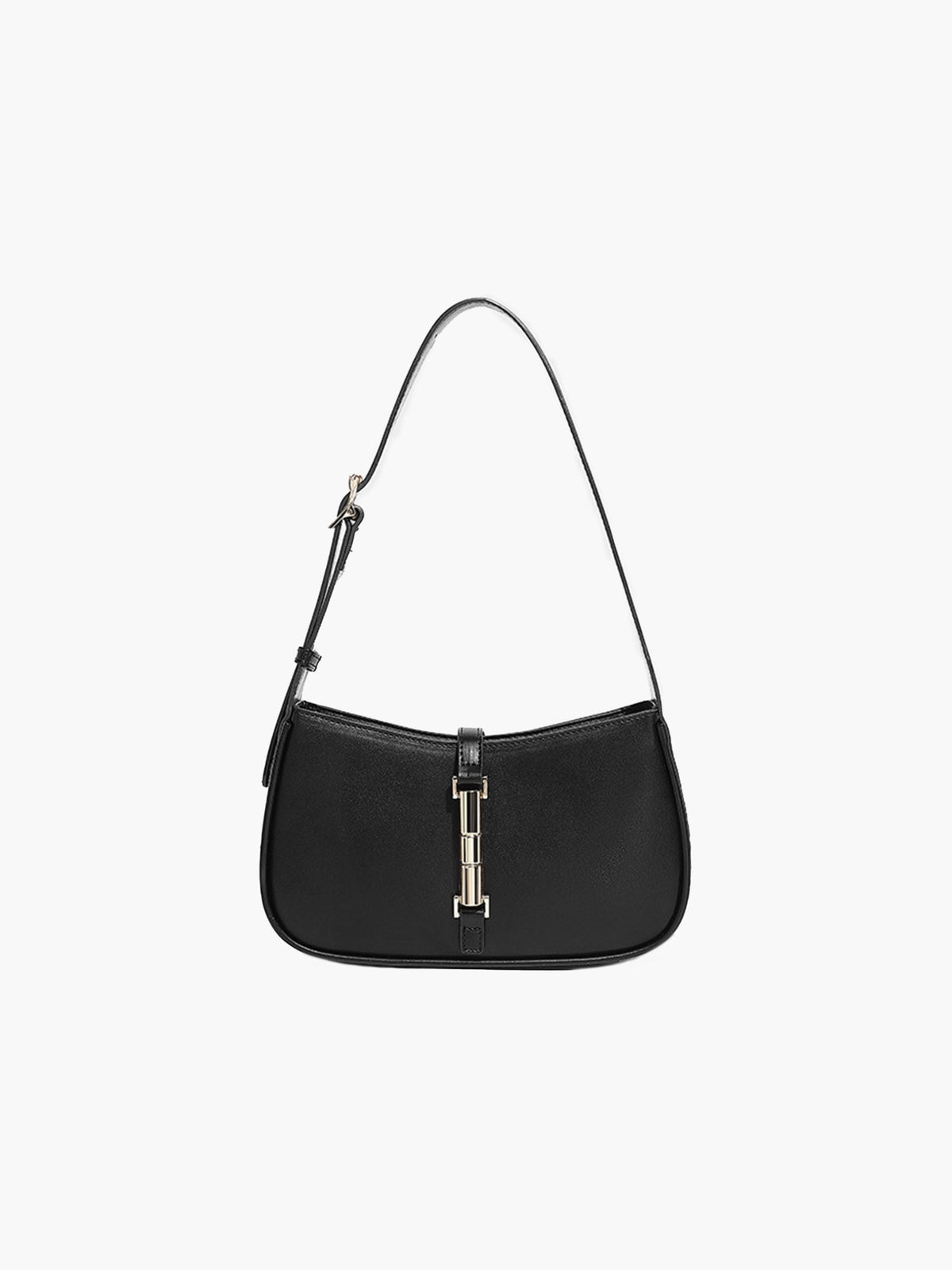 Seame - Rose clutch with strap Black Regular