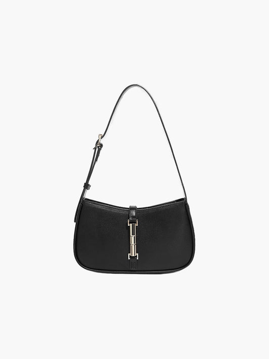 Seame - Rose clutch with strap Black Regular