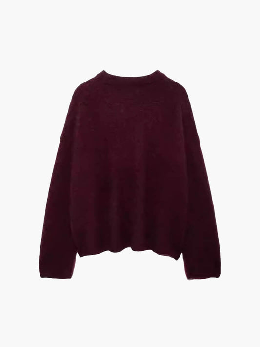 Seame - Shiela Burgundy Pullover Burgundy S