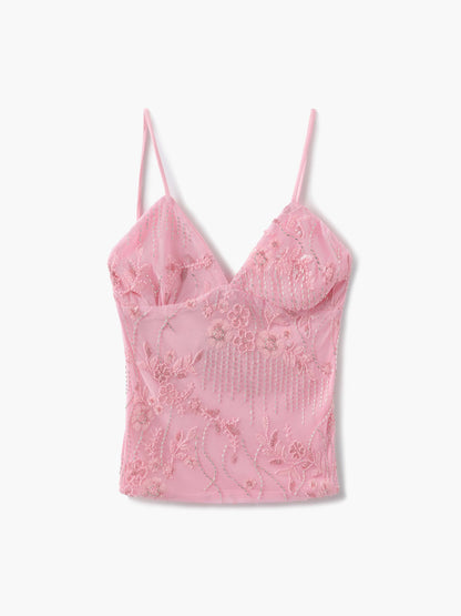 Seame - Shila embellished Top Light Pink S