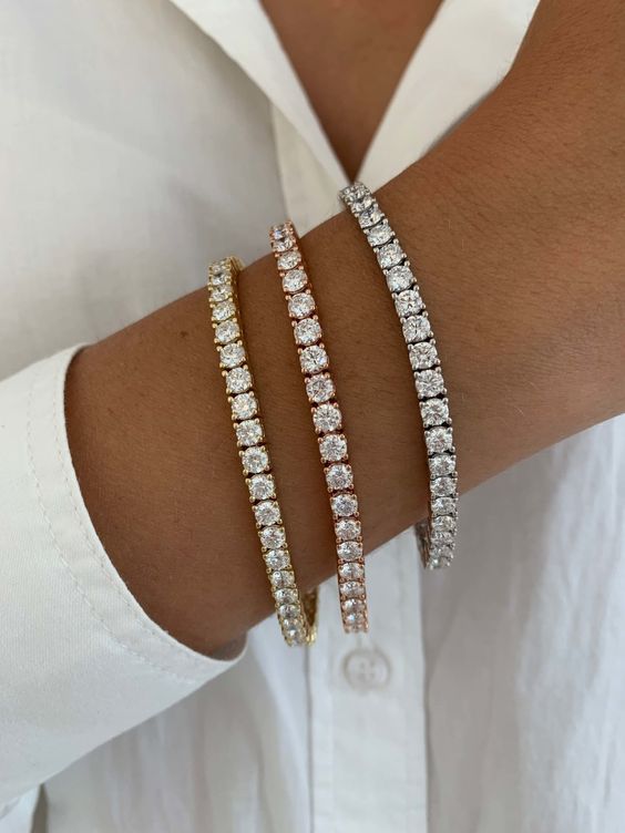 Seame - Tennis Bracelet rosegold 4 mm