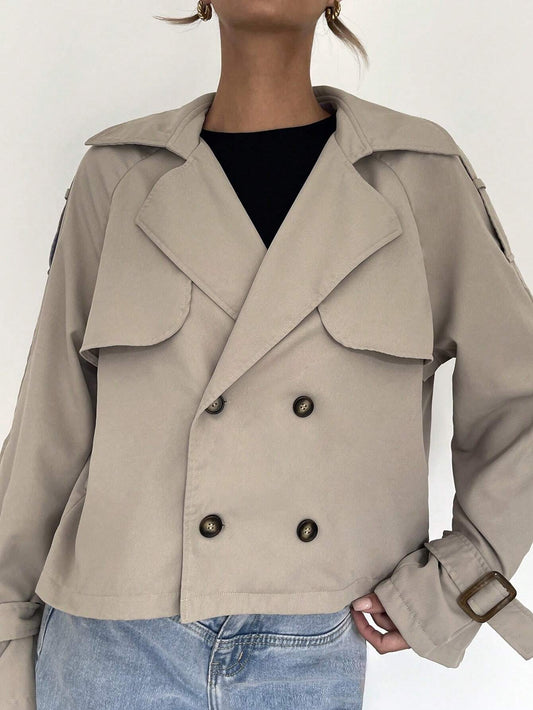 SEAME - Victoria Trench Coat Beige L